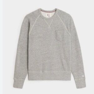 Todd Snyder + Champion Midweight Full Zip Hoodie in Antique Grey Mix XL